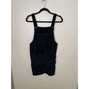 Wild Fable Womens Black Corduroy Overall Dress Jumper Adjustable Straps M Cotton